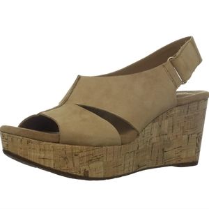 Clarks Casslyn Lizzie Cork Wedge Sandals